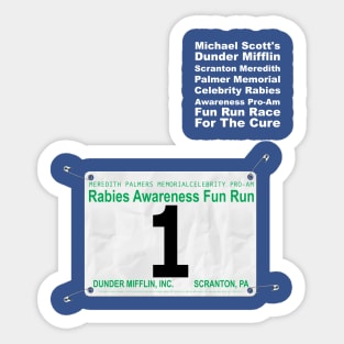 Dunder Mifflin Fun Run Race #1 (Michael Scott) Sticker